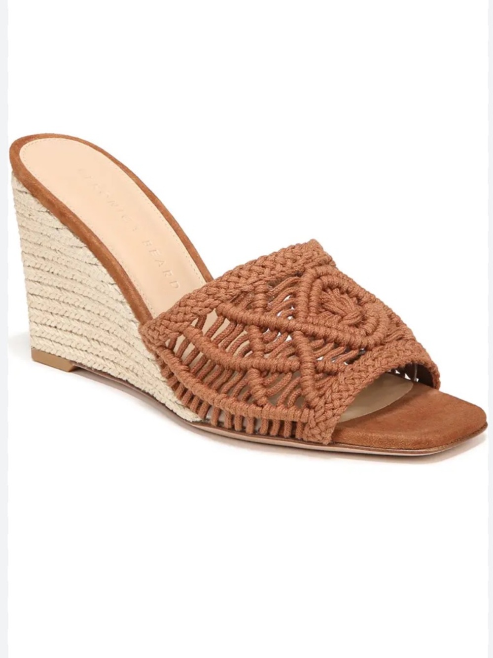 Veronica Beard Ezrah Hazelwood Woven Braided Espadrille Wedge Sandal Bohemian
